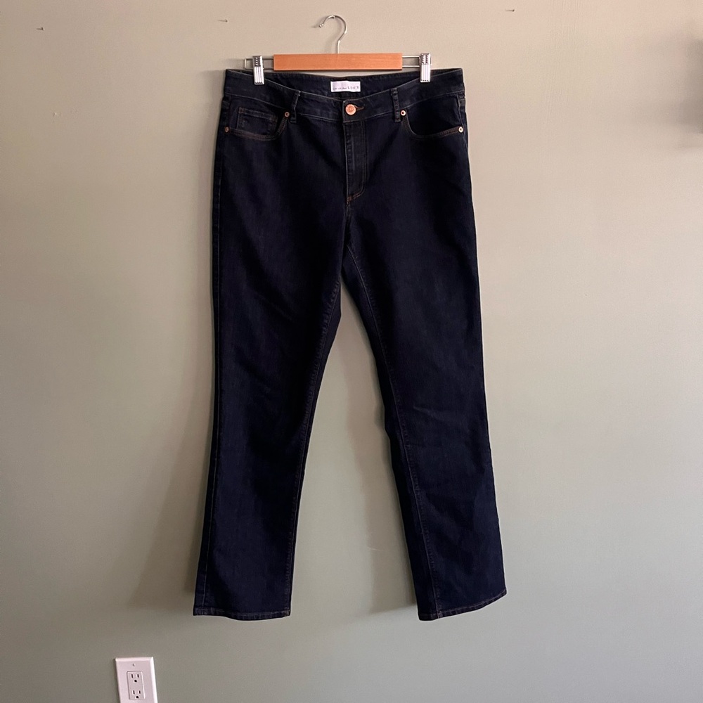 Loft Curvy Straight-Leg Jeans